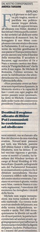 Re Michele in La Reppublica - Version 3